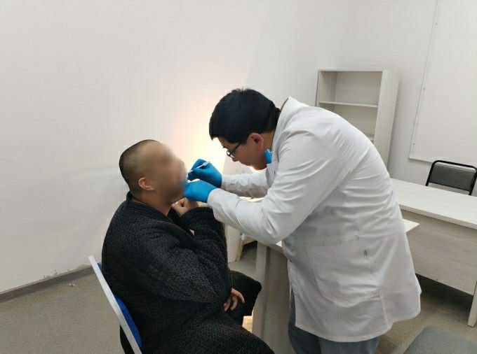 A follow-up medical examination was organized for individuals held in Pretrial Detention Facility No. 9 in Termez