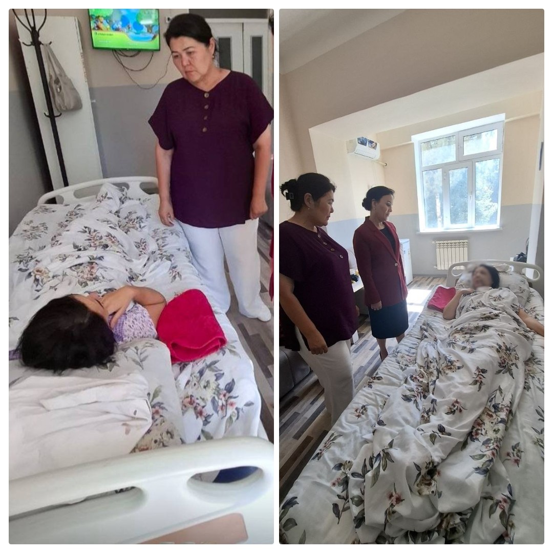 Ombudsman Studies the Condition of a Woman Who Suffered Domestic Violence in Kashkadarya Region